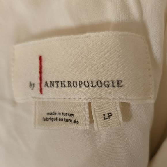 Anthropologie Cream and Black Sleeveless Midi Dress - Picture 2 of 13